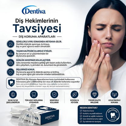 Dentiva CE Belgeli Diş Sıkma Plağı