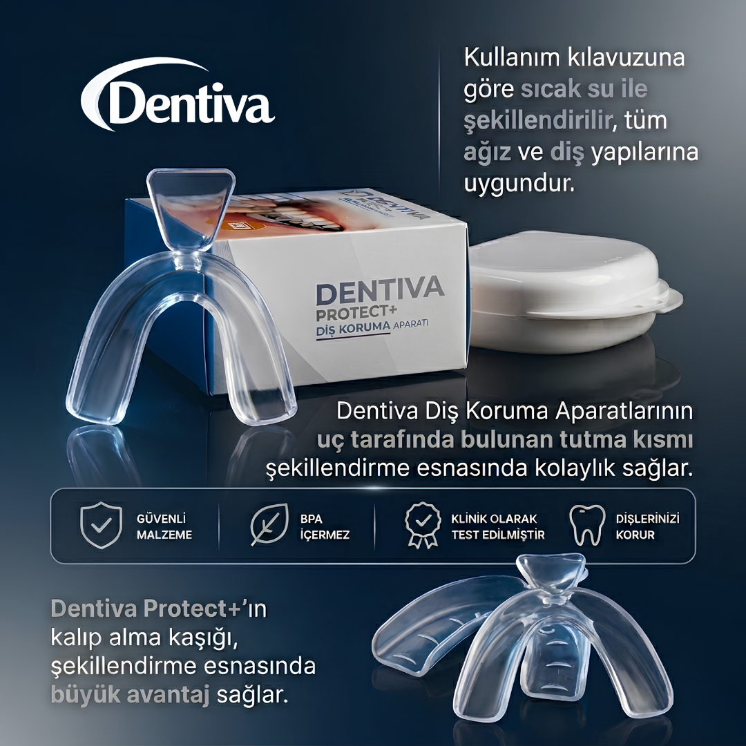 Dentiva CE Belgeli Diş Sıkma Plağı